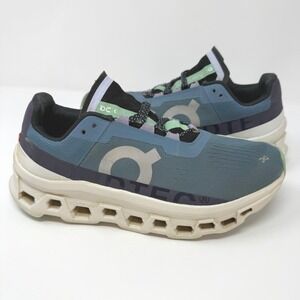 On‎ Running Cloudmonster Mineral Blue Green Women 10 Running Shoes NO INSOLES